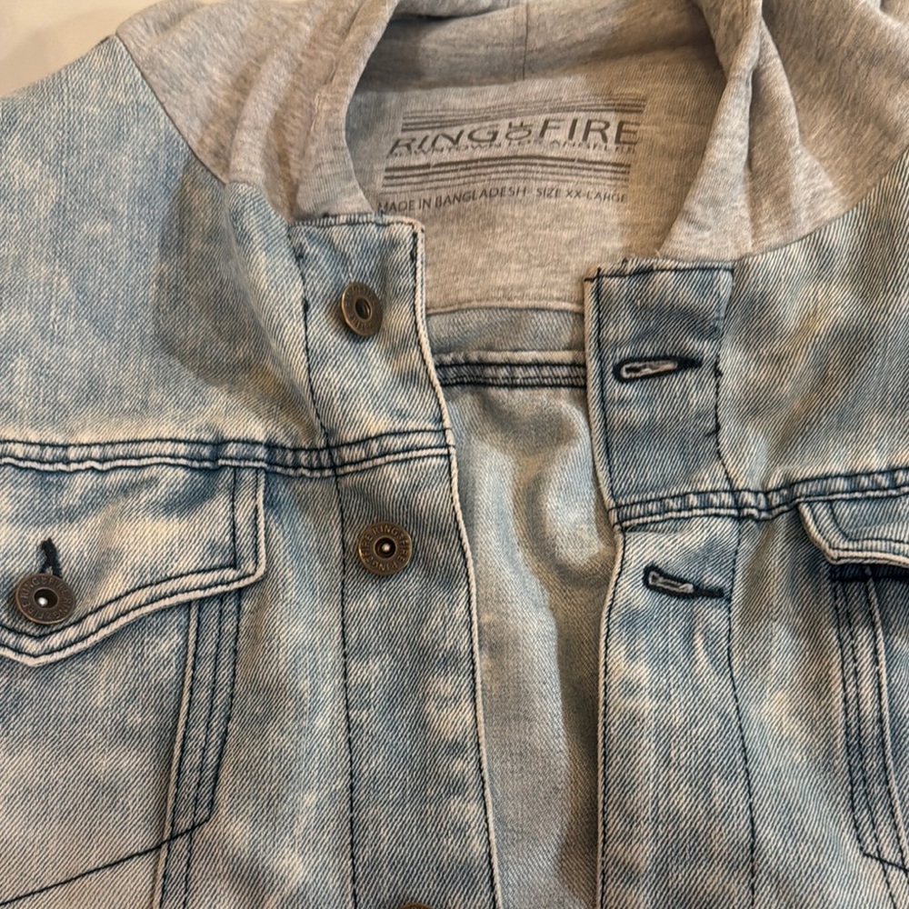 Ring of Fire Blue Lightweight Shirt Jacket